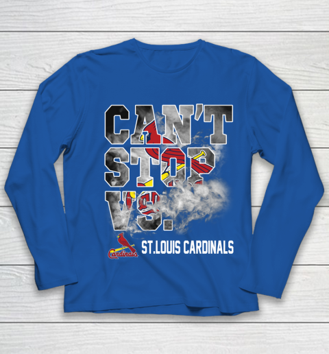 MLB St.Louis Cardinals Baseball Can't Stop Vs Cardinals Youth Long Sleeve 7