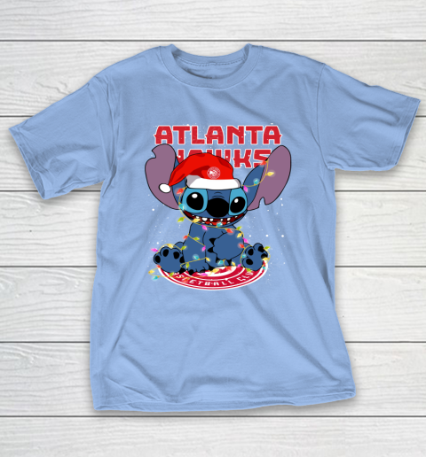 Atlanta Hawks NBA noel stitch Basketball Christmas T-Shirt 8