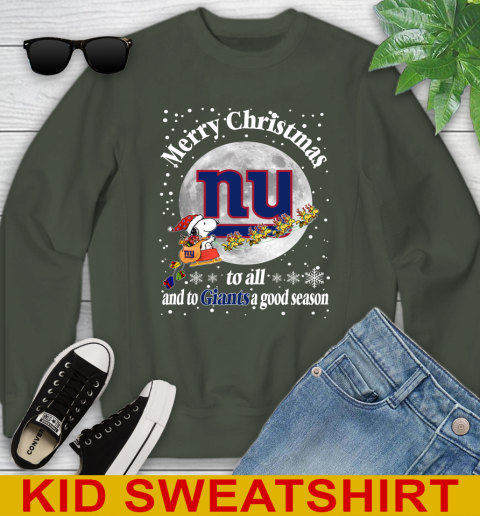 New York Giants Merry Christmas To All And To Giants A Good Season NFL Football Sports Youth Sweatshirt 8