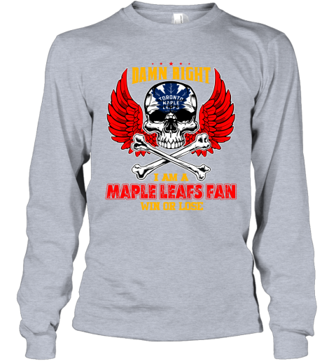 NHL Damn Right I Am A Tampa Bay Lightning Win Or Lose Skull Hockey Sports sPUQZUBKBFE long sleeve tee 14 95 151514 front sport grey