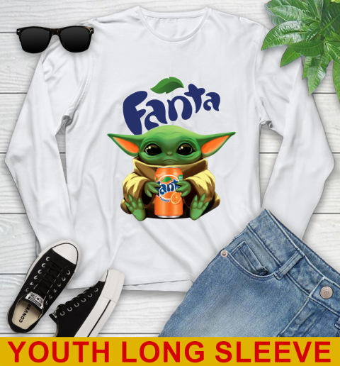 Star Wars Baby Yoda Hugs Fanta Soft Drink Shirt 122