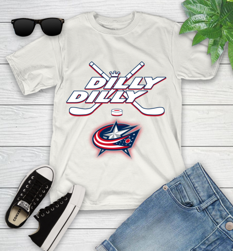 NHL Columbus Blue Jackets Dilly Dilly Hockey Sports Youth T-Shirt