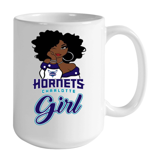 Charlotte Hornets Girl NBA Color Changing Mug 15oz 2