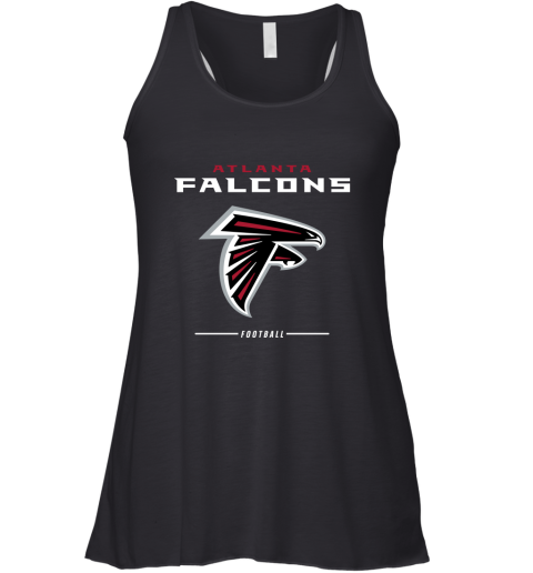 Atlanta Falcons NFL Pro Line Black Team Lockup Racerback Tank