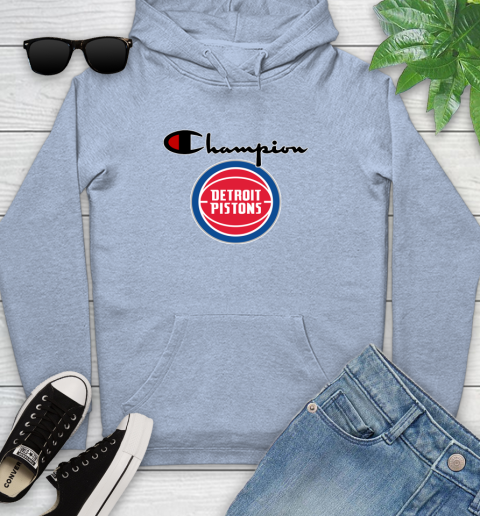 NBA Basketball Detroit Pistons Champion Shirt Youth Hoodie 7