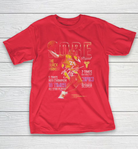 T shirt kobe best sale donna rosso
