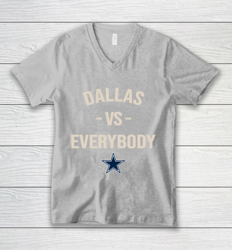 Dallas Cowboys Vs Everybody V-Neck T-Shirt 3