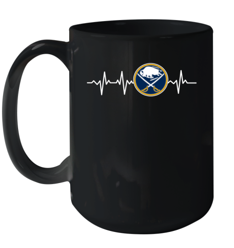 Buffalo Sabres NHL Hockey Heart Beat Shirt Ceramic Mug 15oz