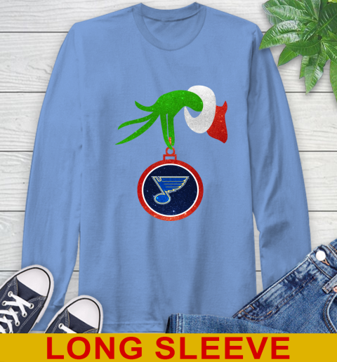 St.Louis Blues Grinch Merry Christmas NHL Hockey Long Sleeve T-Shirt 11