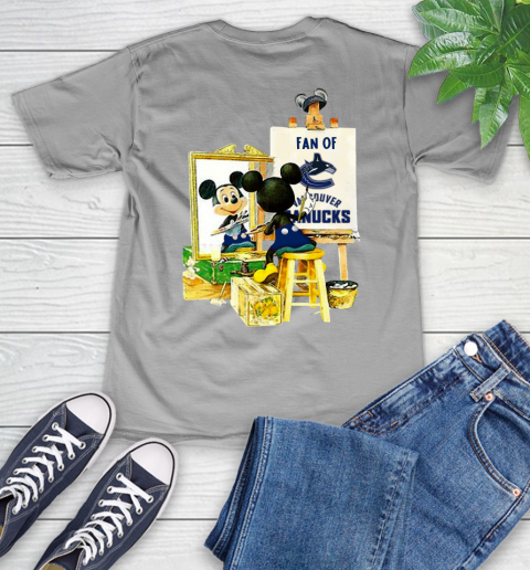NHL Hockey Vancouver Canucks Mickey Drawing Shirt 48