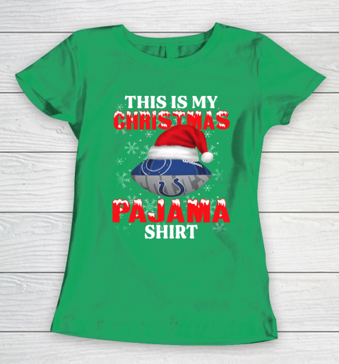 Indianapolis Colts This Is My Christmas Pajama Shirt NFL Women's T-Shirt 5