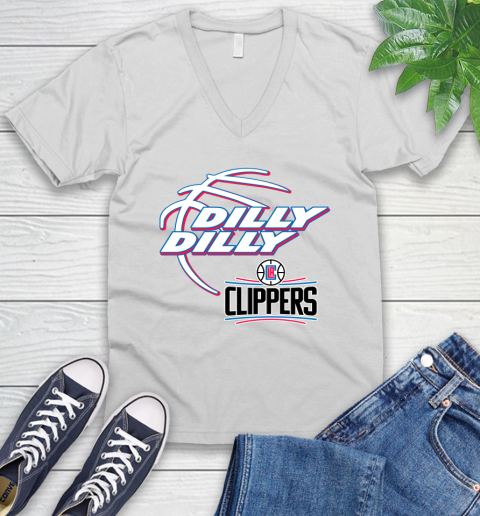 NBA Los Angeles Clippers Dilly Dilly Basketball Sports V-Neck T-Shirt