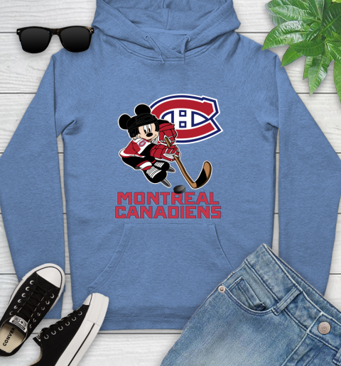 NHL Montreal Canadiens Mickey Mouse Disney Hockey T Shirt Youth Hoodie 12