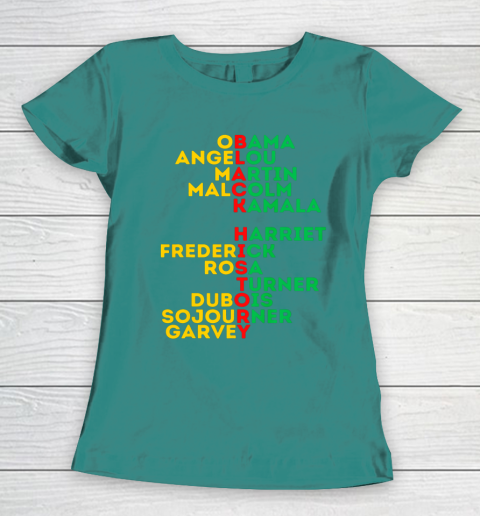 Black History Month Dream Like Leaders African American Love Women's T-Shirt 10