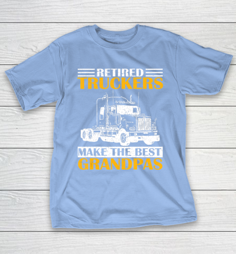 GrandFather gift shirt Vintage Retired Trucker Make The Best Grandpa Retirement Tee T Shirt T-Shirt 20