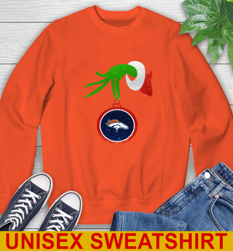 Denver Broncos Grinch Merry Christmas NFL Football Sweatshirt 4