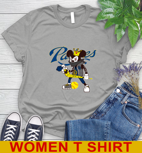 San Diego Padres MLB Baseball Mickey Peace Sign Sports Women's T-Shirt 11