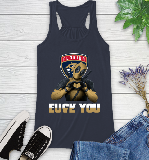 NHL Florida Panthers Deadpool Love You Fuck You Hockey Sports Racerback Tank 11 NHL Florida Panthers Deadpool Love You Fuck You Hockey Sports Racerback Tank - Image 11