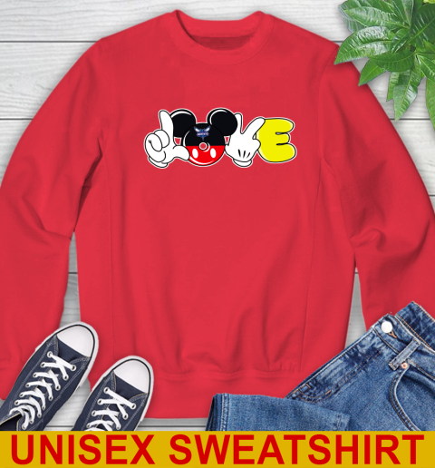 Charlotte Hornets NBA Basketball Love Mickey Disney Sports Sweatshirt 10