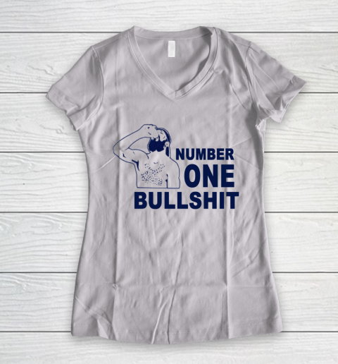 Number One Bullshit Beer Women's V-Neck T-Shirt