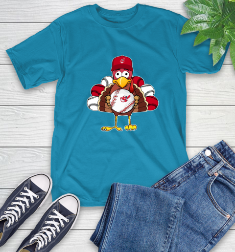 Cleveland Indians Turkey thanksgiving T-Shirt 8