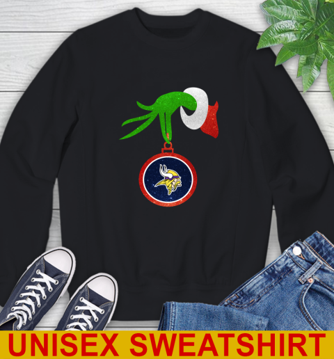 Minnesota Vikings Grinch Merry Christmas NFL Football Sweatshirt 2