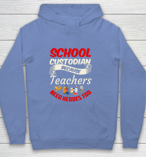 School Custodian Shirt Jokey Funny Saying Custodian Youth Hoodie 8