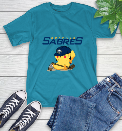 NHL Pikachu Hockey Sports Buffalo Sabres T-Shirt 8