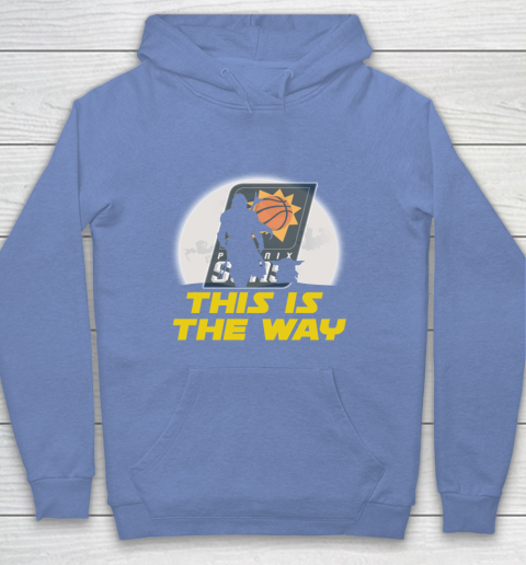 Phoenix Suns NBA Basketball Star Wars Yoda And Mandalorian This Is The Way Youth Hoodie 8