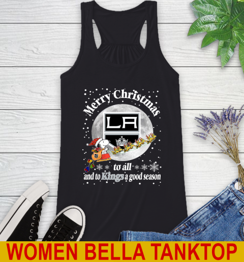 Los Angeles Kings Merry Christmas To All And To Kings A Good Season NHL Hockey Sports Racerback Tank