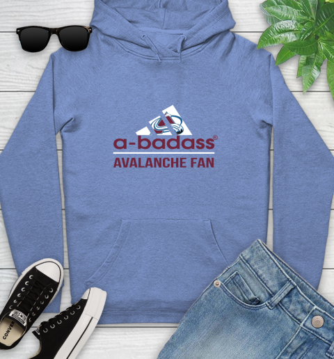 NHL A Badass Colorado Avalanche Fan Adidas Hockey Sports Youth Hoodie 13