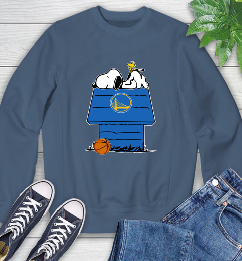 Golden State Warriors NBA Basketball Snoopy Woodstock The Peanuts Movie Sweatshirt 7