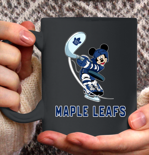 NHL Hockey Toronto Maple Leafs Cheerful Mickey Mouse Shirt Ceramic Mug 11oz