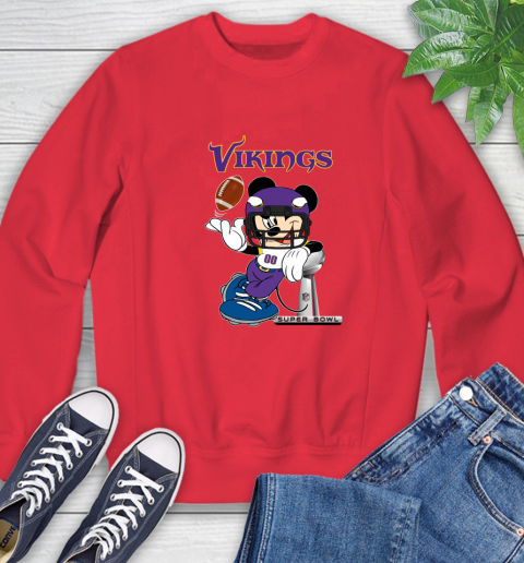 NFL Minnesota Vikings Mickey Mouse Disney Super Bowl Football T Shirt Sweatshirt 10