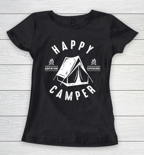 Happy Camping Camper Tent W Women's T-Shirt