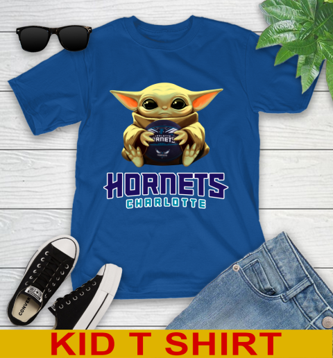 NBA Basketball Charlotte Hornets Star Wars Baby Yoda Shirt 109