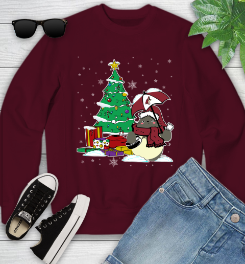 Arizona Coyotes NHL Hockey Cute Tonari No Totoro Christmas Sports Youth Sweatshirt 4