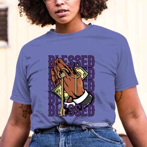 Air Jordan 1 Court Purple Matching Sneaker tshirt Drake Blessed Purple and White Jordan Tshirt