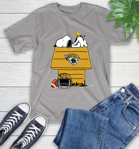 Jacksonville Jaguars NFL Football Snoopy Woodstock The Peanuts Movie T-Shirt 6