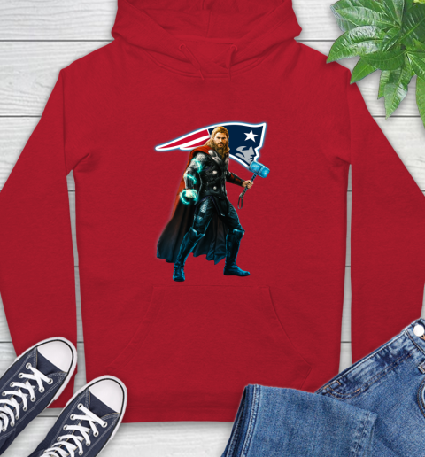 NFL Thor Avengers Endgame Football New England Patriots Hoodie 10