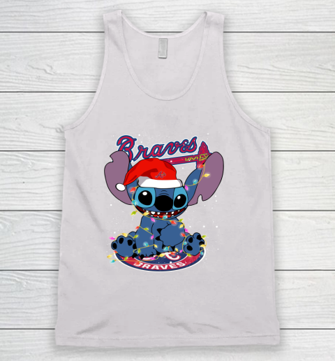 Atlanta Braves MLB noel stitch Baseball Christmas Tank Top