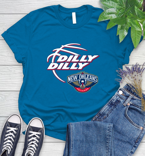 NBA New Orleans Pelicans Dilly Dilly Basketball Sports Women's T-Shirt 7