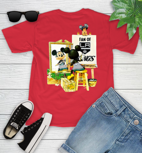 NHL Hockey Los Angeles Kings Mickey Drawing Shirt 104