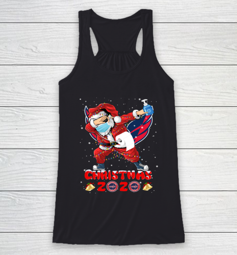 Washington Capitals Funny Santa Claus Dabbing Christmas 2020 NHL Racerback Tank