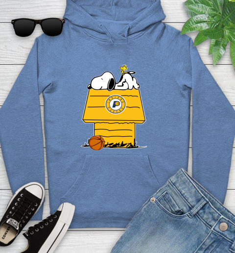 Indiana Pacers NBA Basketball Snoopy Woodstock The Peanuts Movie Youth Hoodie 12