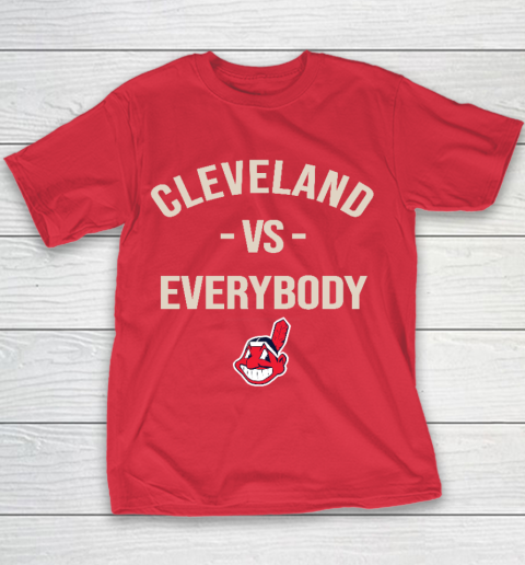 Cleveland Indians Vs Everybody Youth T-Shirt 7