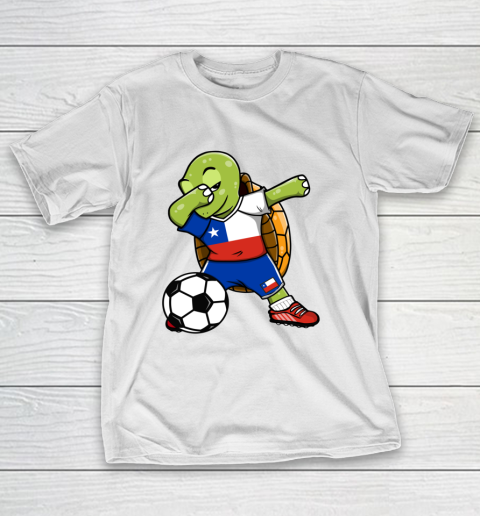 Dabbing Turtle Chile Soccer Fans Jersey Chilean Football T-Shirt