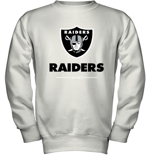 Oakland Raiders NFL Pro Line Black Team Lockup Youth Sweatshirt