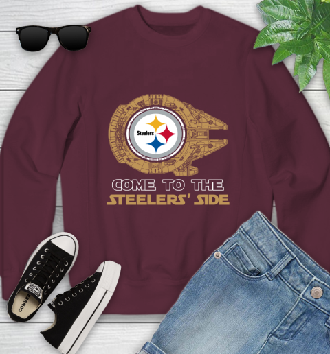 NFL Come To The Pittsburgh Steelers Wars Football Sports Youth Sweatshirt 4