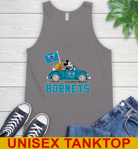 NBA Basketball Charlotte Hornets Pluto Mickey Driving Disney Shirt Tank Top 7